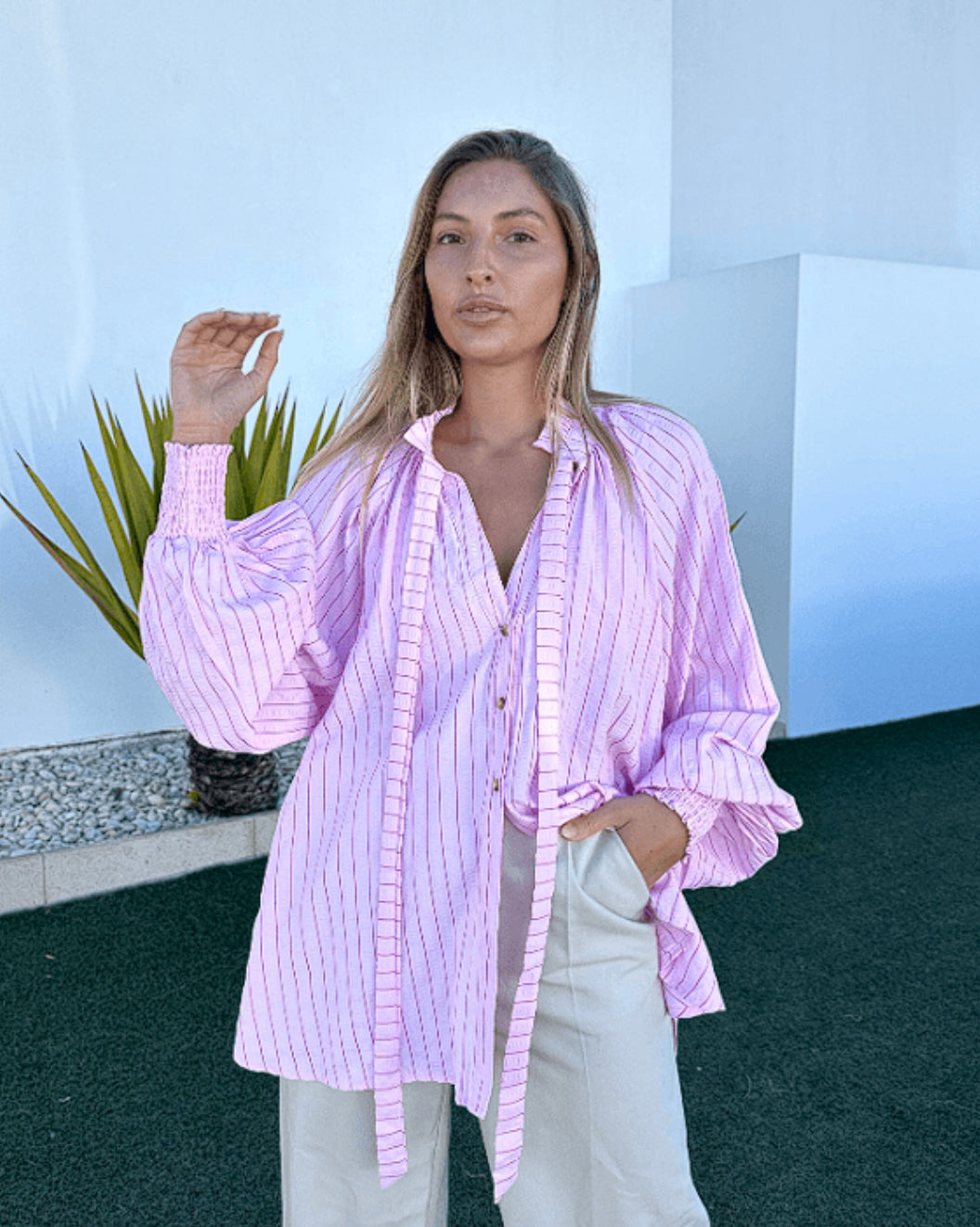 BRYNLEE STRIPE TOP