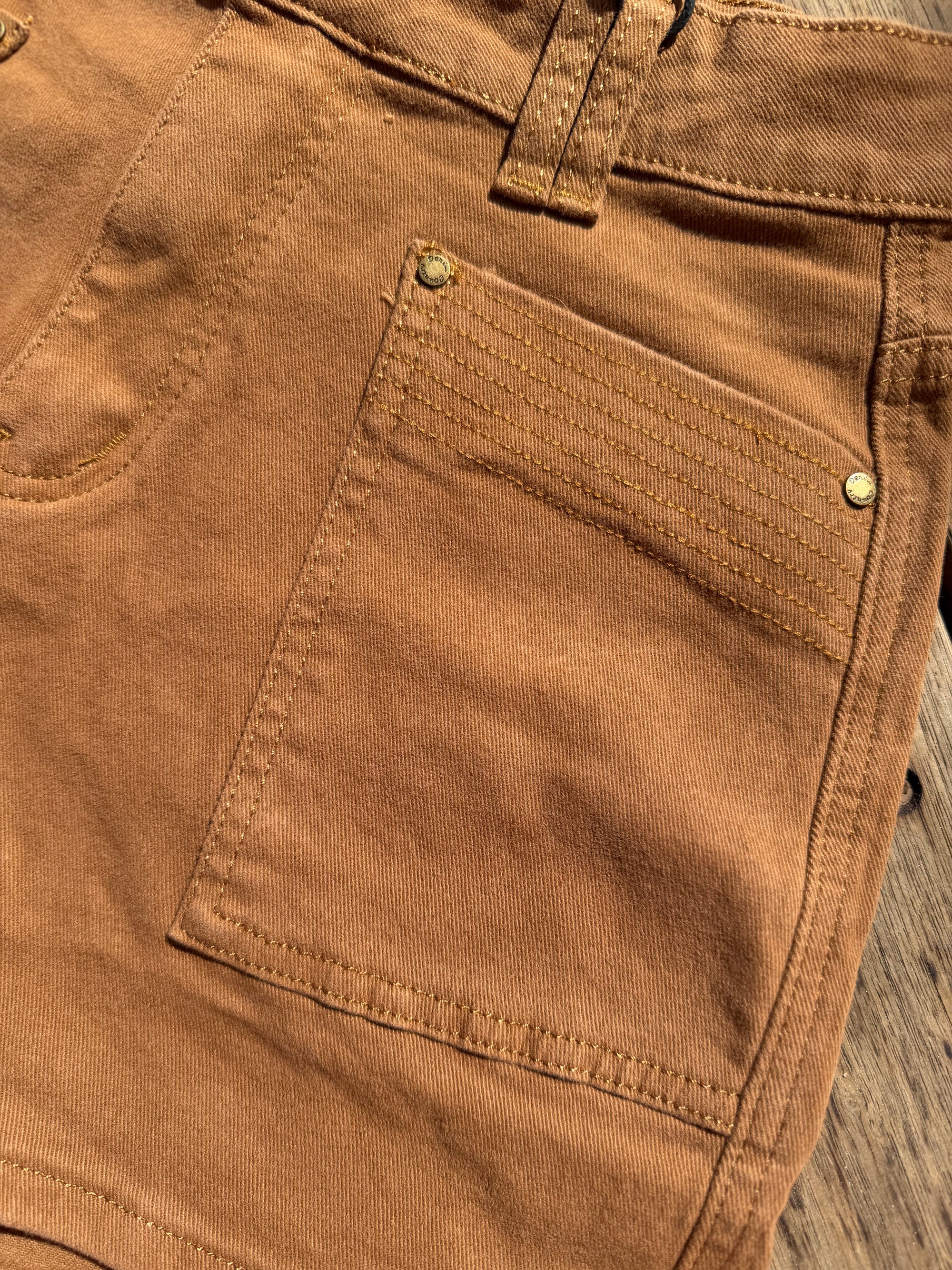 Denim Shorts Darla - Saddle