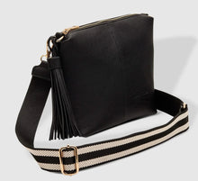 Kasey Crossbody Bag - Black stripe