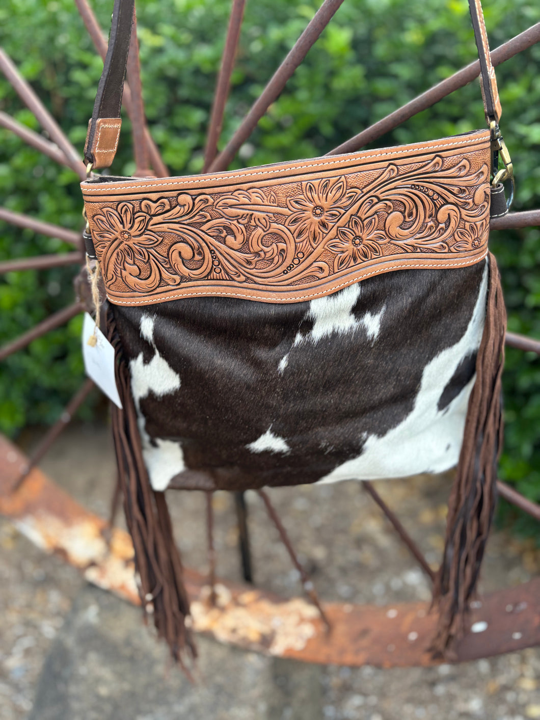 Tex - Leather Sling Cowhide Bag – AB13- brown