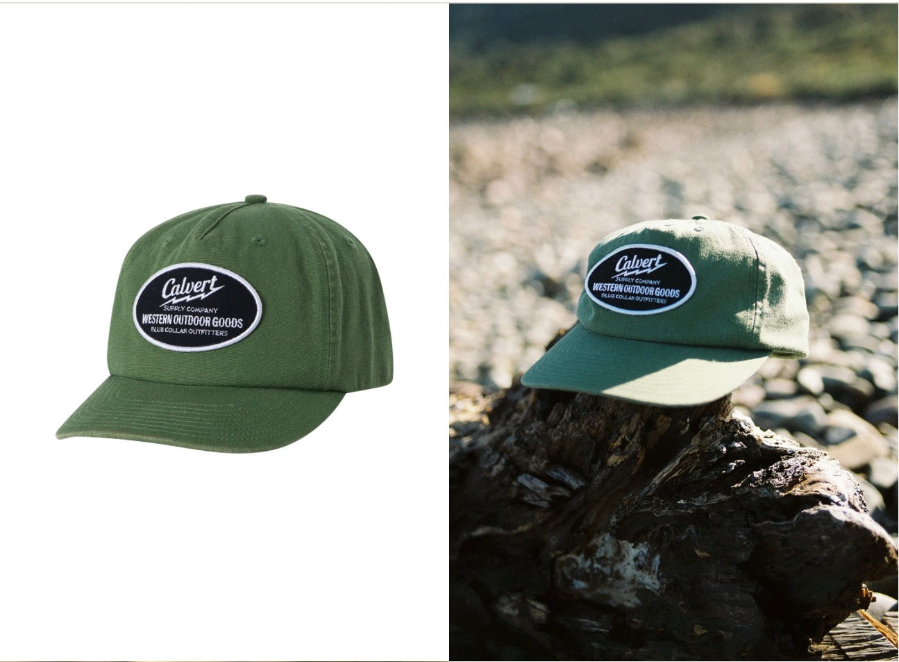 Blue collar semi structured cap