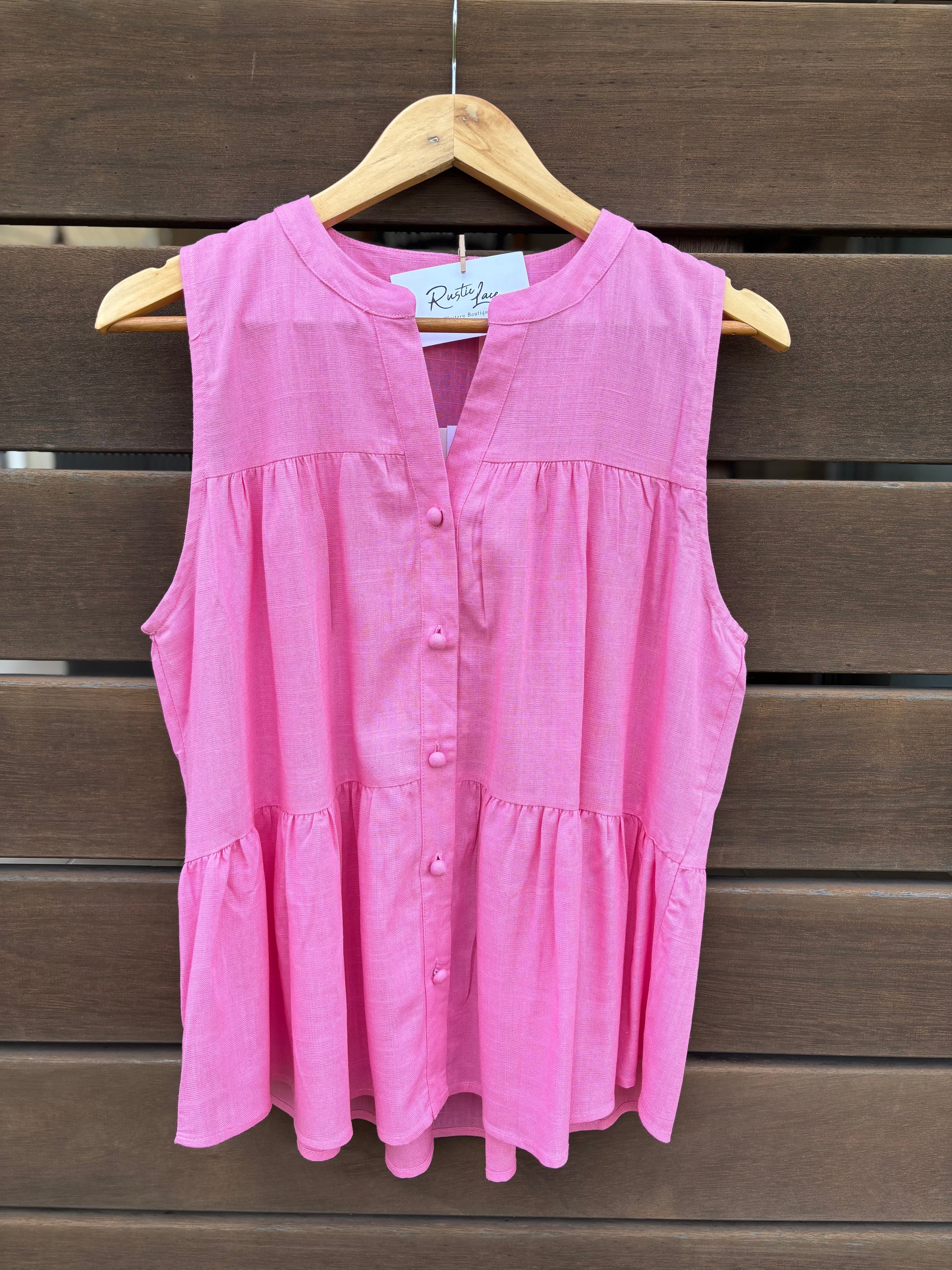 Lori top ~ Pink