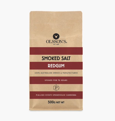 Olsson’s Redgum Smoked Salt – 500g