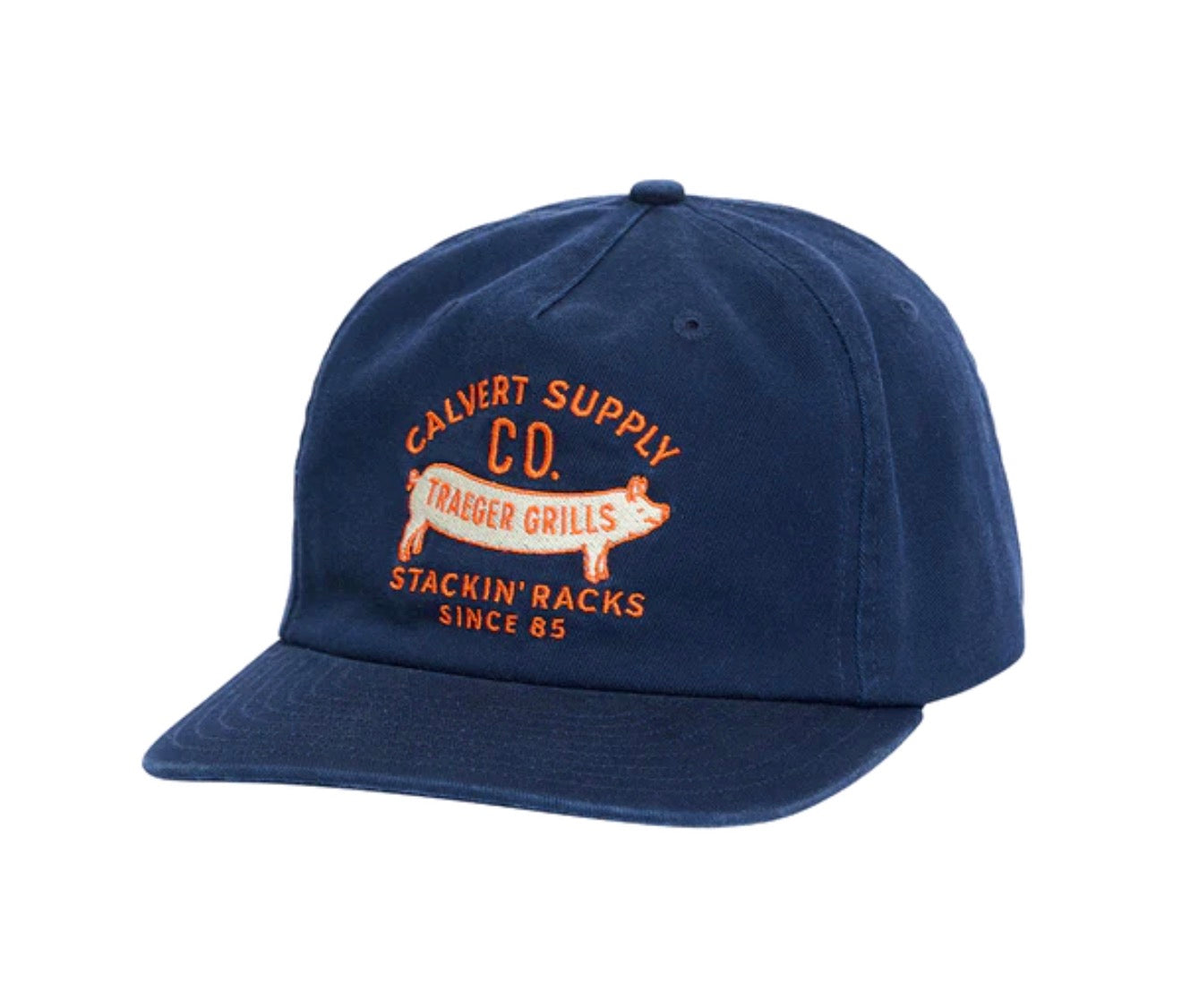 Calvert x Traeger Stackin Semi-Structured Cap - Navy