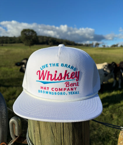 Whiskey Bent - The Cali Cap- white