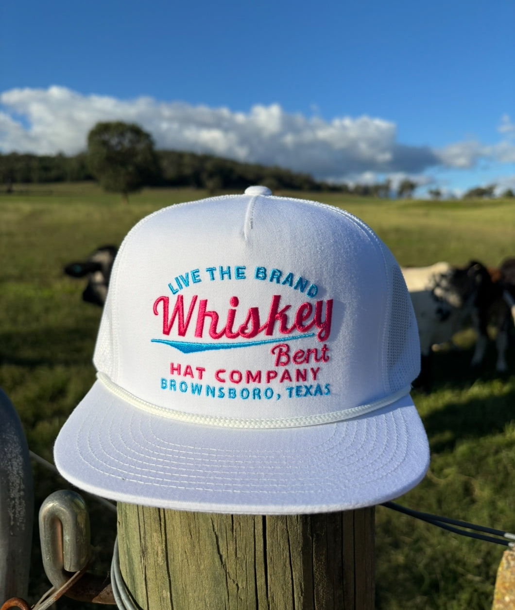 Whiskey Bent - The Cali Cap- white