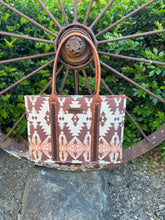 Wrangler Southwestern Wide Canvas Tote - Light Coffee
