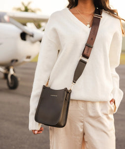 Parker Phone Crossbody Bag - Chocolate