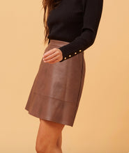 Vegan Leather Skirt