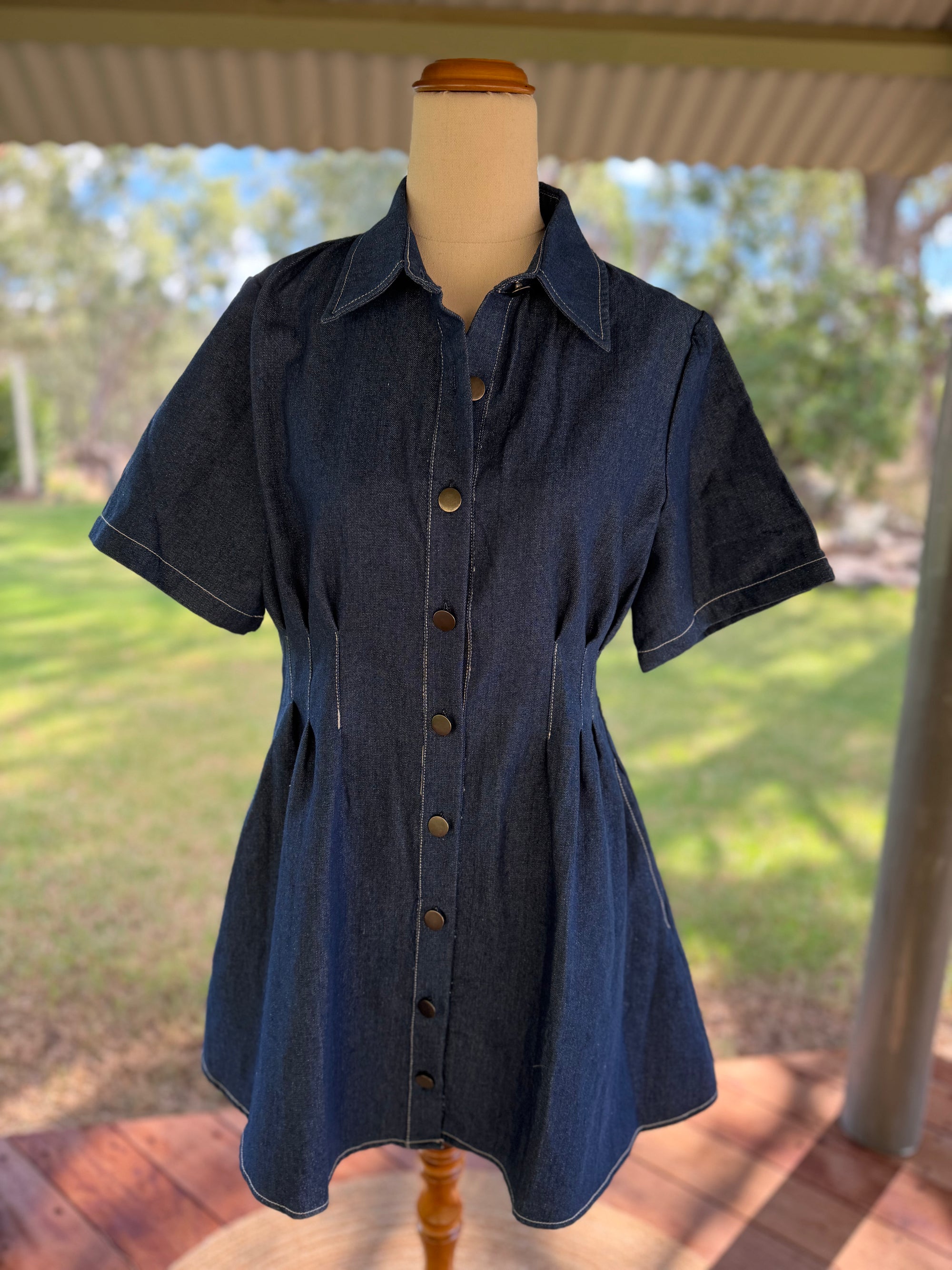 The Prairie Belle Denim Dress