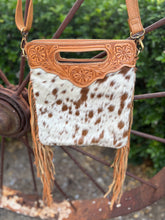 Cowhide - Tooling Sling Cowhide Bag - Cali-AB04