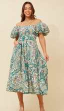 ANNETTE ABSTRACT PRINT MIDI DRESS