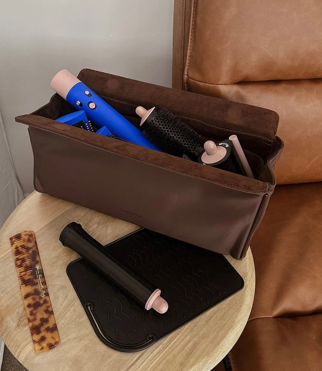 Margot Hair Tool Travel Case - Chocolate