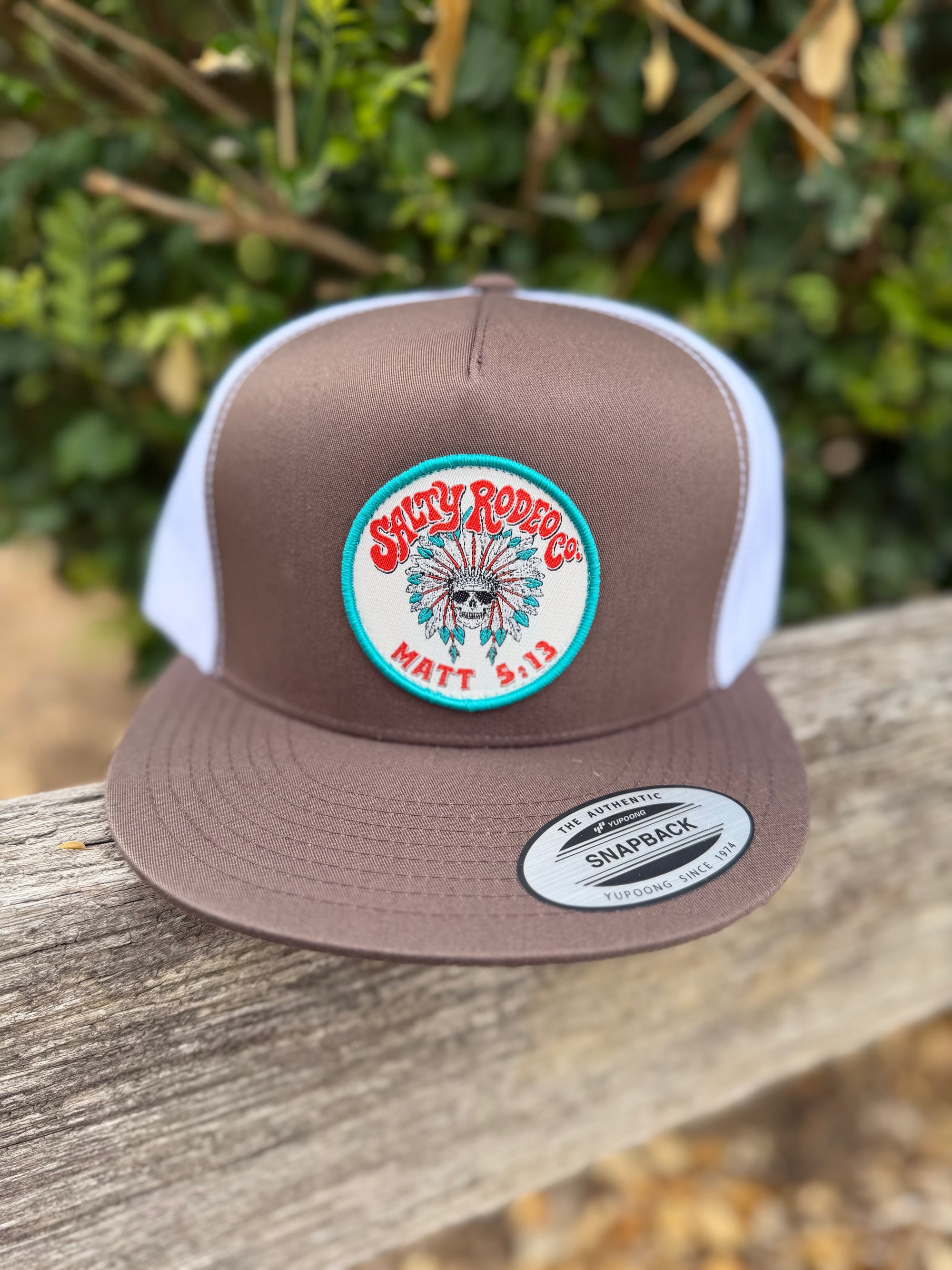 Salty Rodeo co. Brown and White Cap