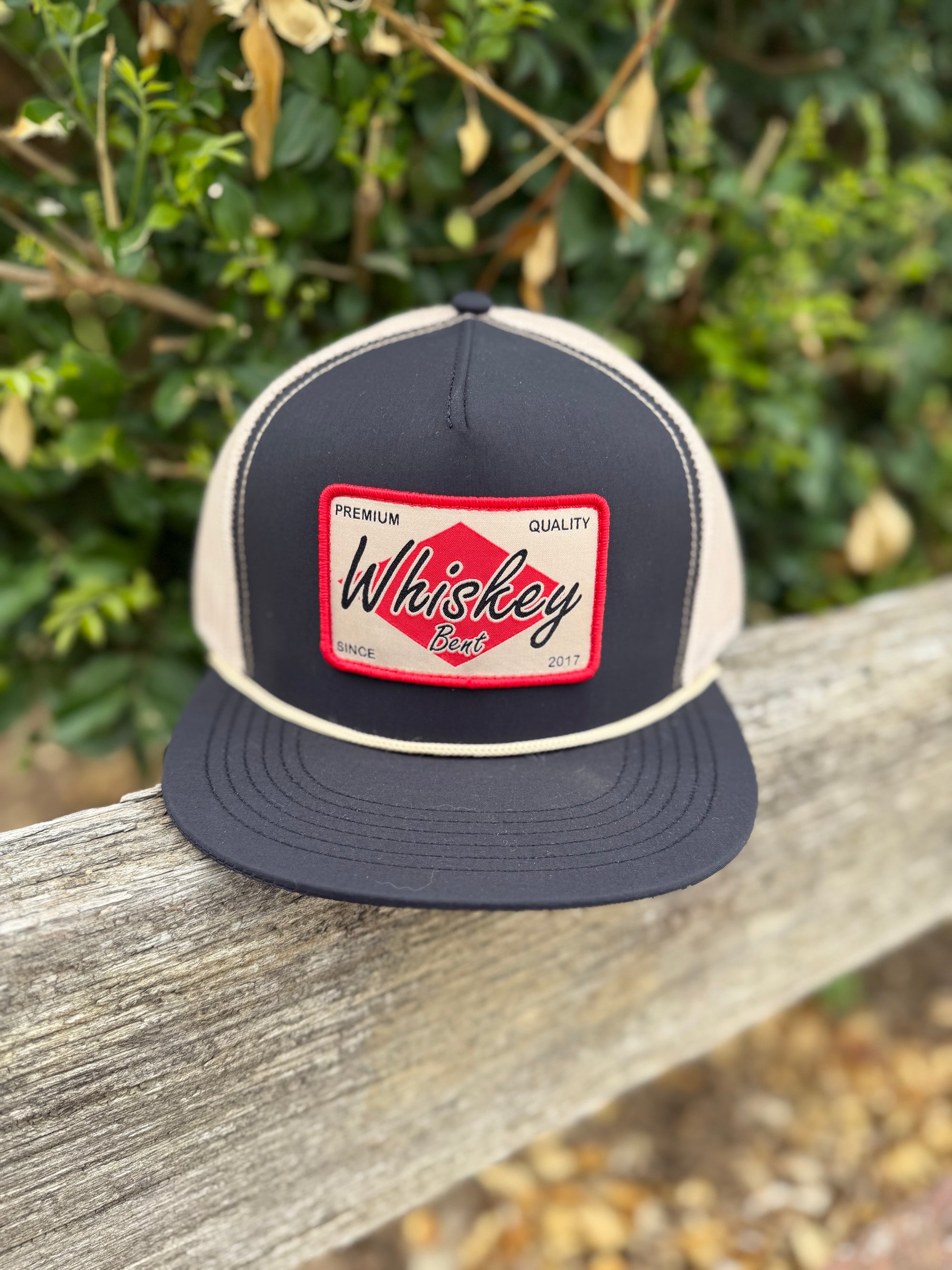 Whiskey Bent Cap Black and Tan
