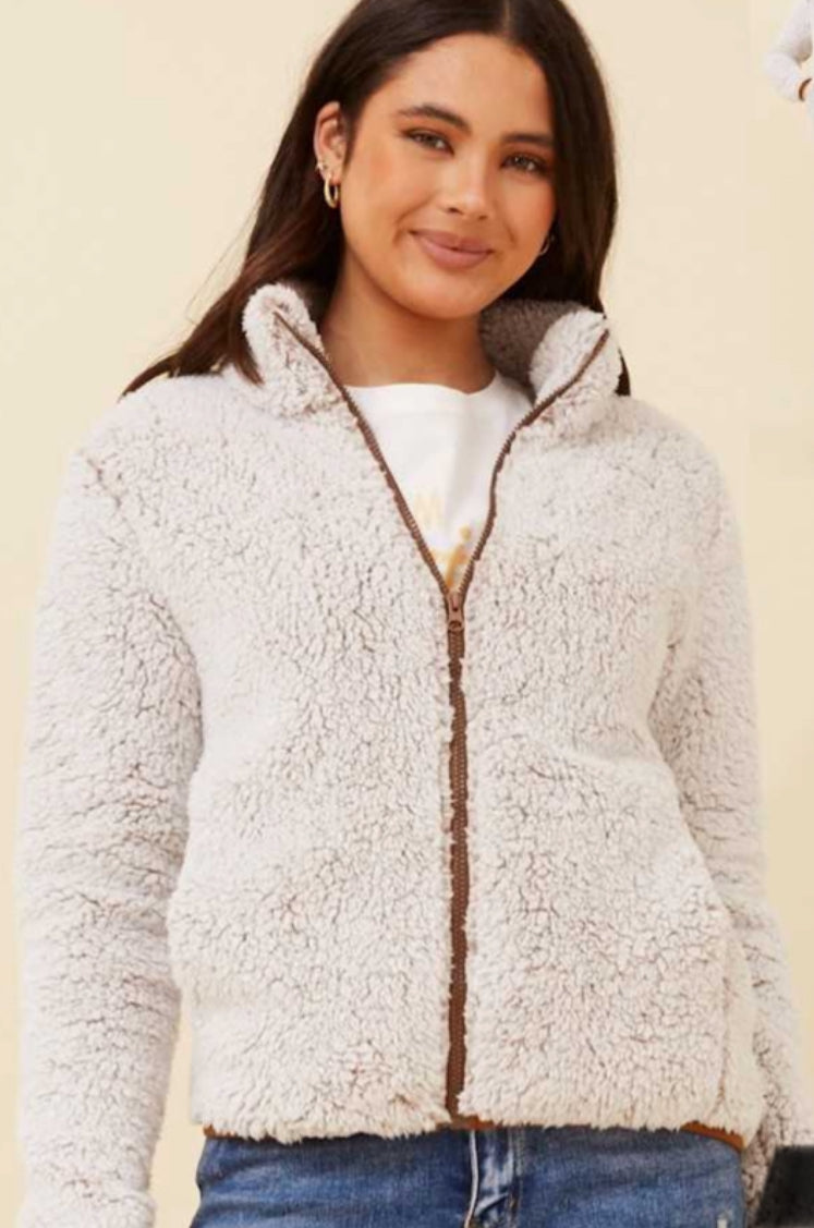BUCK TEDDY FAUX FUR JACKET