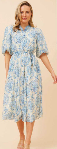 Blue Willow Midi Dress