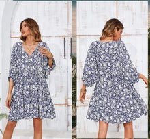 Boho Dress - Navy