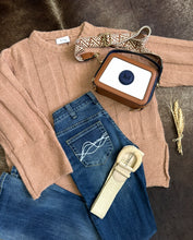 Gingerbread Ribbed Knit