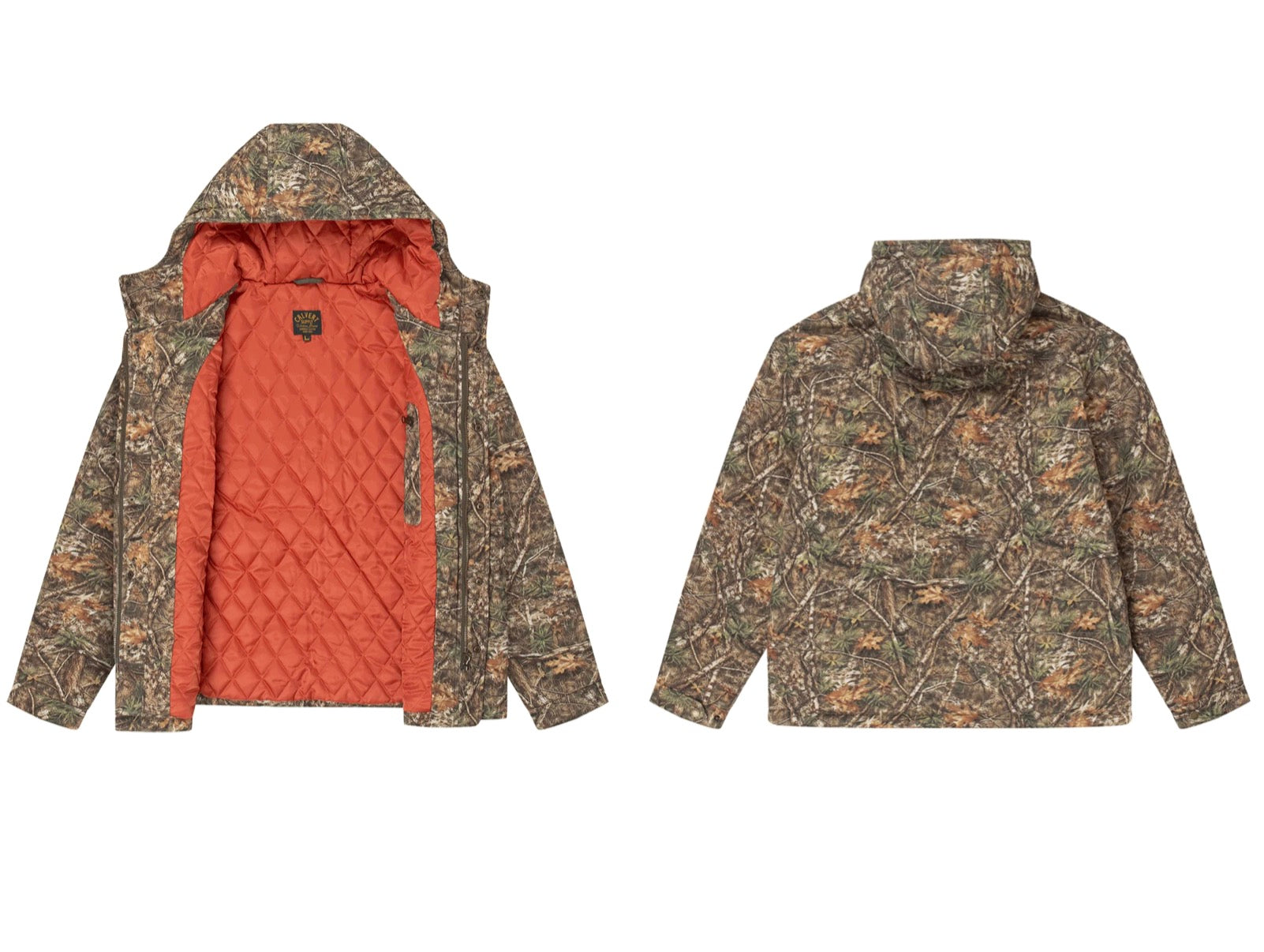 Longhorn Hooded Puffer Jacket - Camo