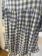 Gingham top ~ Blue