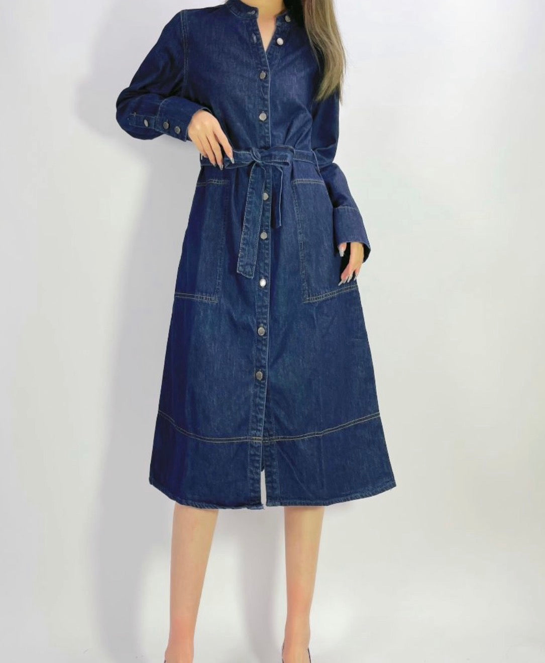Dark Wash Denim Dress