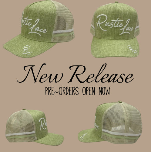 PRE-ORDER~ Rustic Lace Signature Trucker Cap- Green