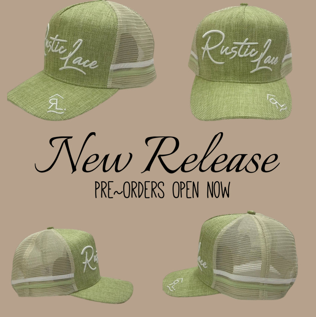 PRE-ORDER~ Rustic Lace Signature Trucker Cap- Green