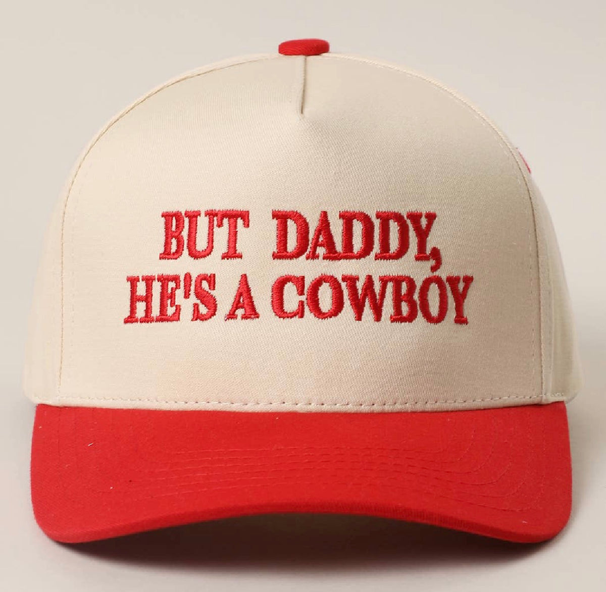 BUT DADDY, HE'S A COWBOY Embroidery Two-Tone Trucker Hat Rex