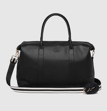 Alexis Stripe Weekender Travel Bag - Black Stripe