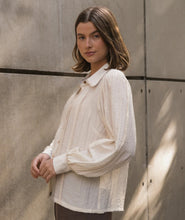 Blouse with Lace Trim - Cream