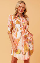 LOTUS ABSTRACT PRINT SHIRT DRESS d517110