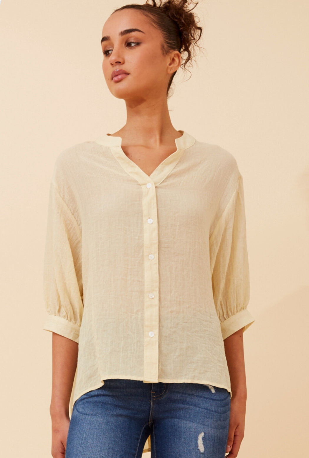 Miranda Top  - lemon sorbet