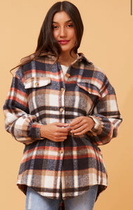 Lidia Check Shacket