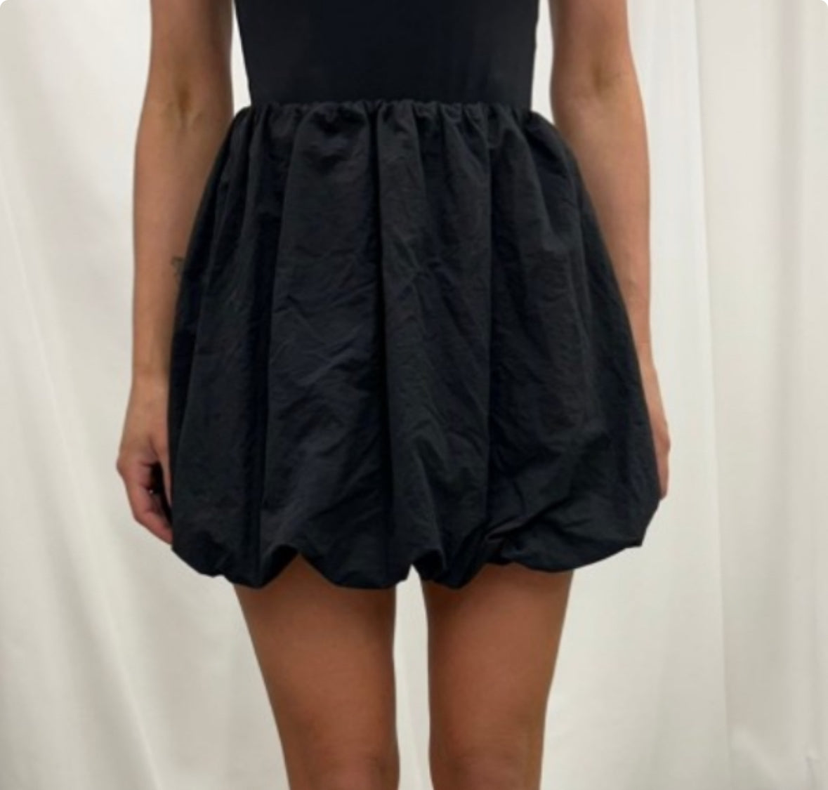 Skirt – Black Bubble stretch