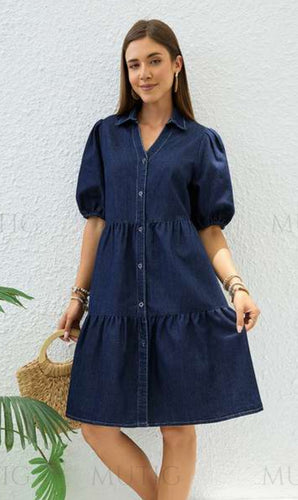 Denim Button Down Dress