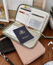 Arabella Travel Wallet ~ Sage