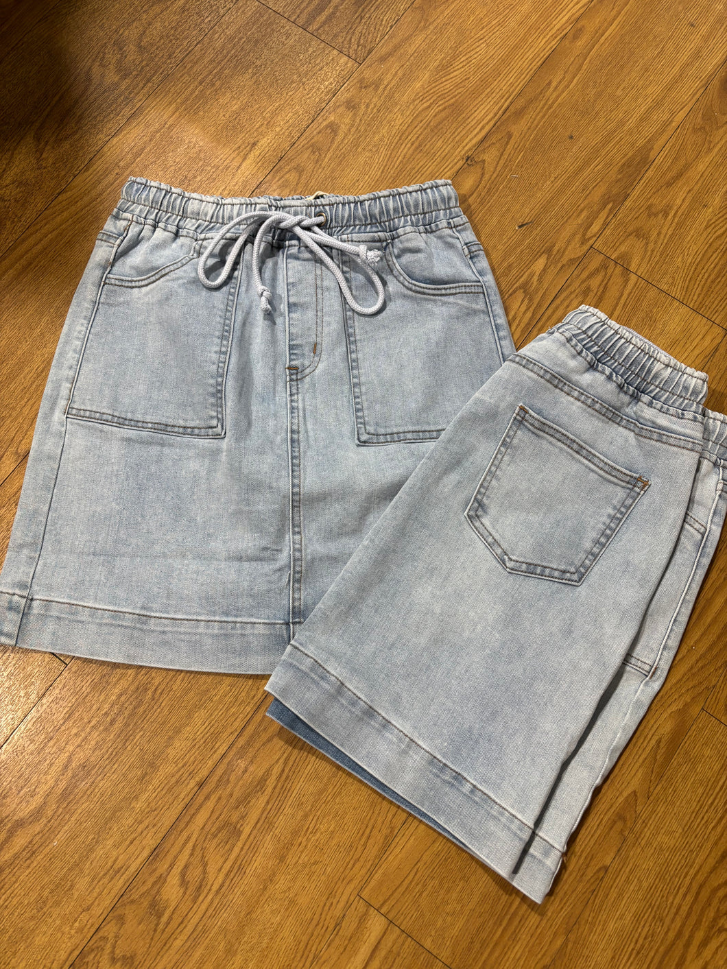 Stretchy Denim Skirt