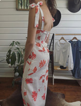 Long Dress with Orange flowers