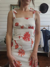 Long Dress with Orange flowers