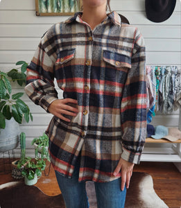 Lidia Check Shacket