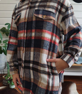 Lidia Check Shacket