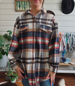 Lidia Check Shacket