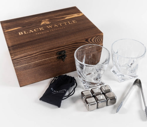 Black Wattle Deluxe Liquor Glass Set Boxed