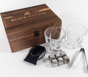 Black Wattle Deluxe Liquor Glass Set Boxed