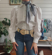 Clemence - Solid shirt, Long sleeves - White