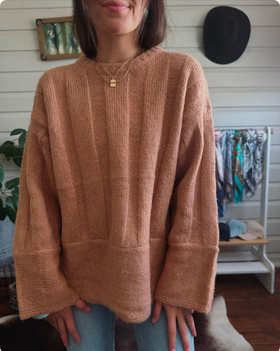 Gingerbread Ribbed Knit