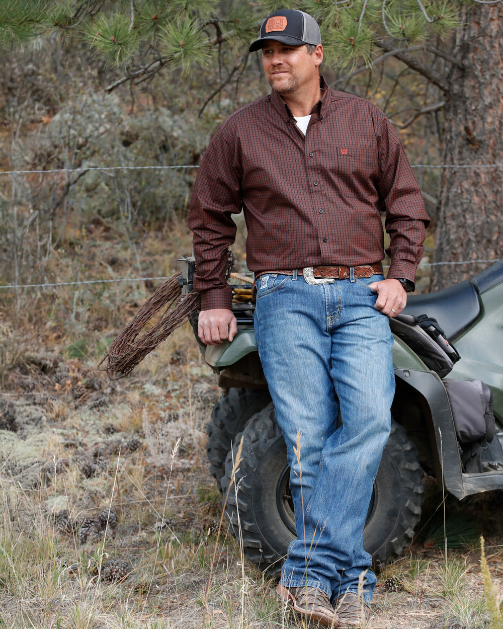 Cinch Jeans MEN'S WHITE LABEL 013 RIGID - DARK STONE