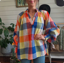 Sqaure Pattern Top - 899 - Orange