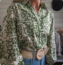 Contrast Piping Co-Ord Shirt - Green